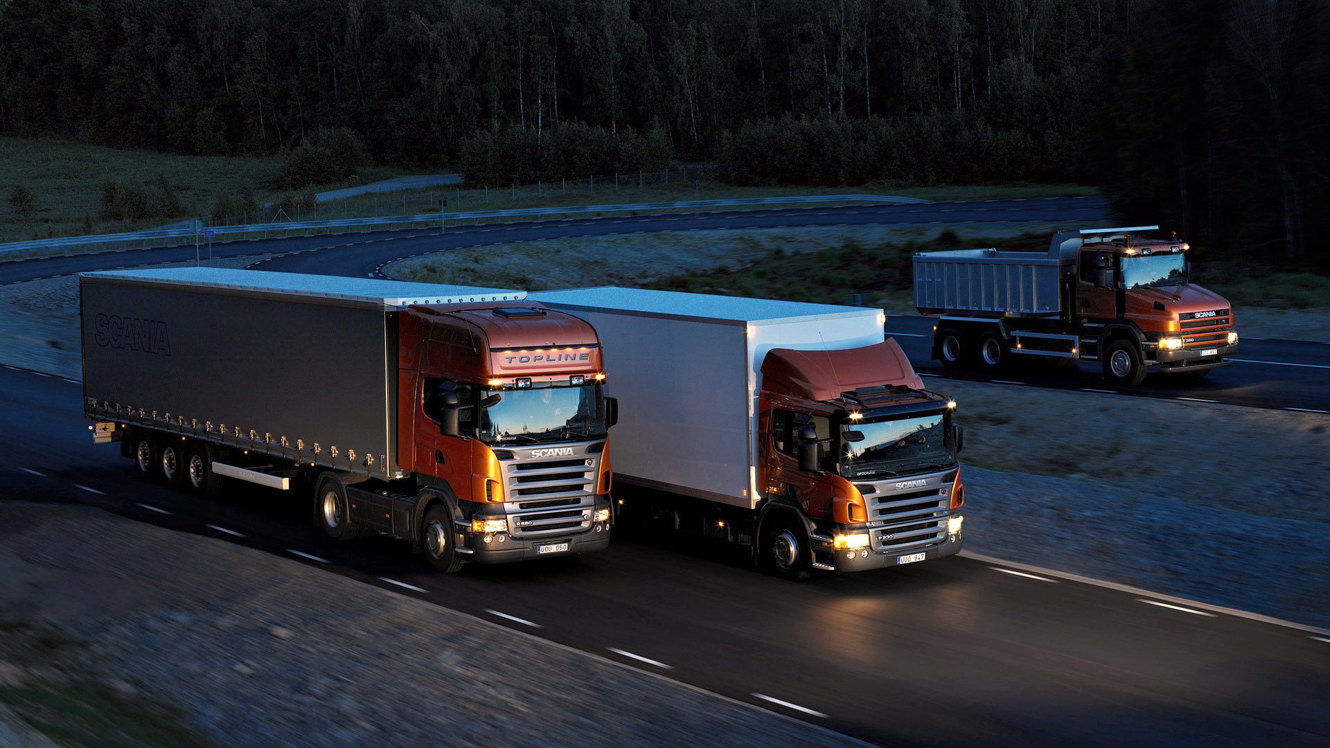 camions transport chariots