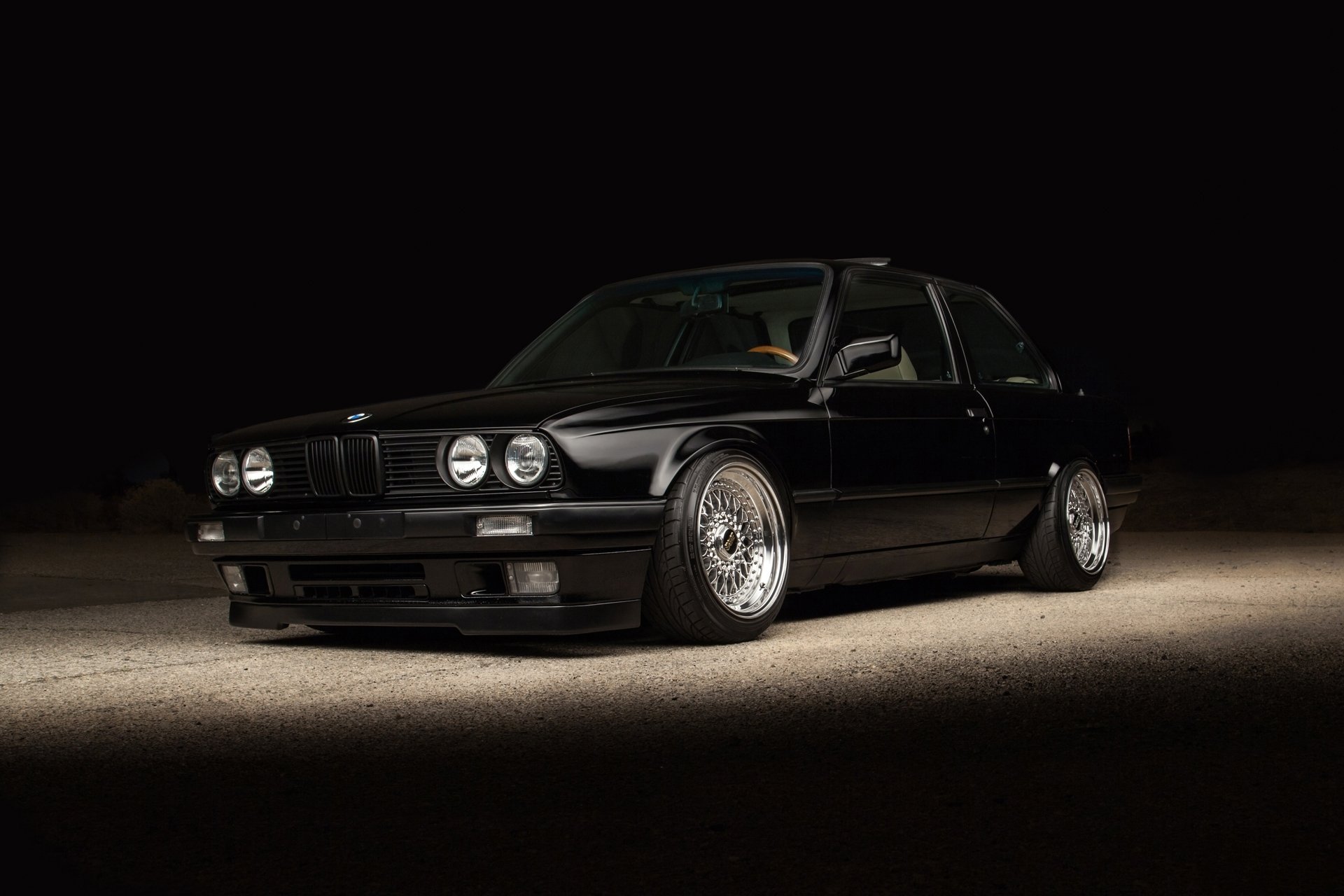 bmw e30 bbs rs posición negro