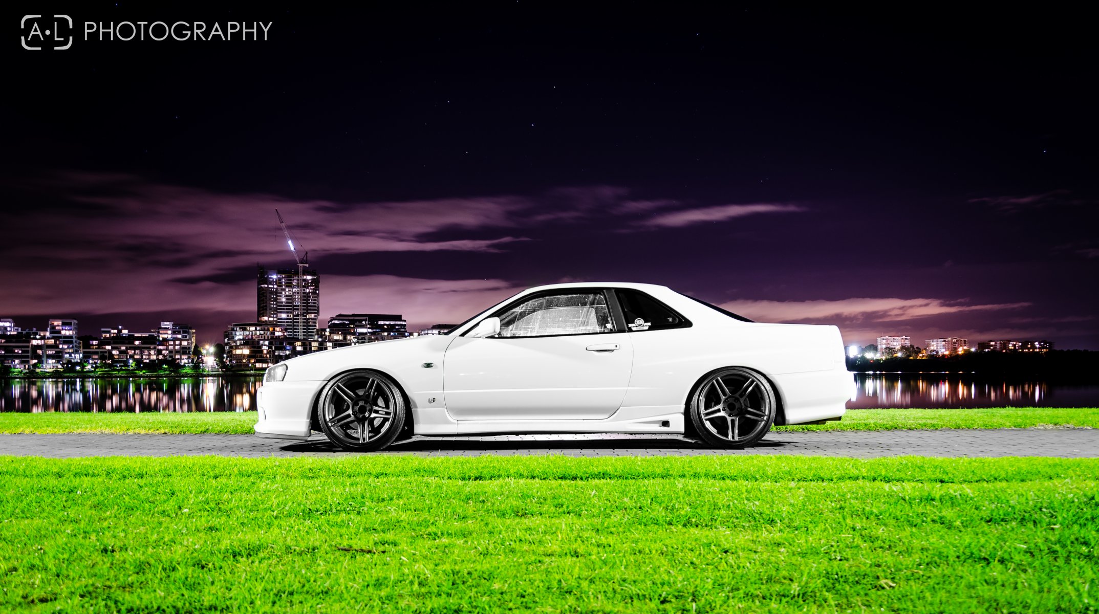 nissan skyline gt-r r34 nissan tuning blanco noche skyline ciudad