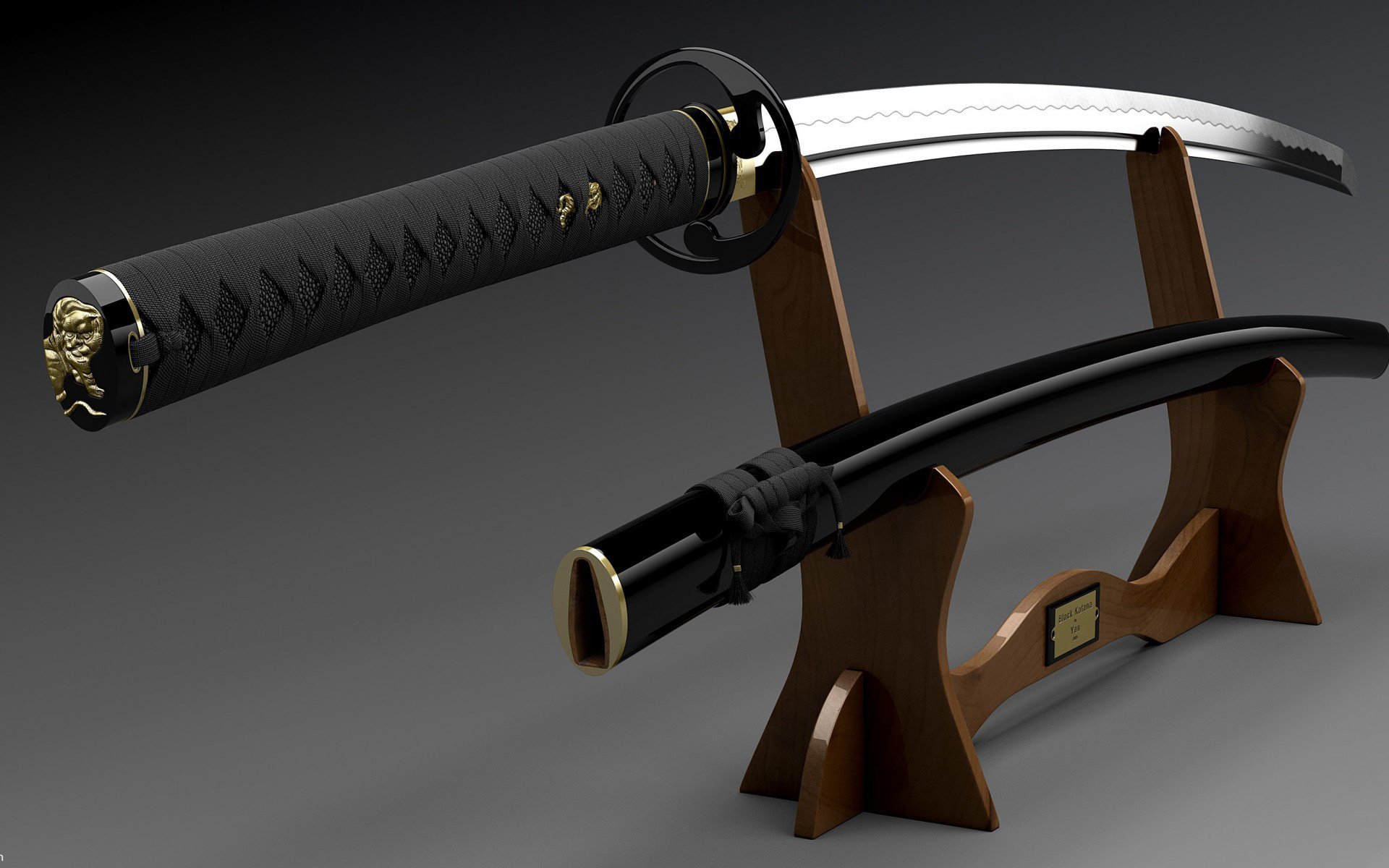 pedestal katana sheath