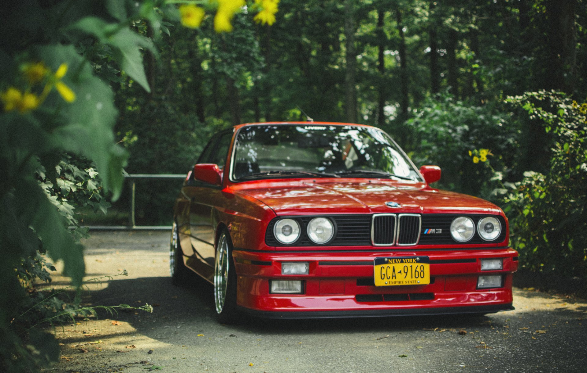 bmw e30 m3 czerwone tuning bmw czerwone przed