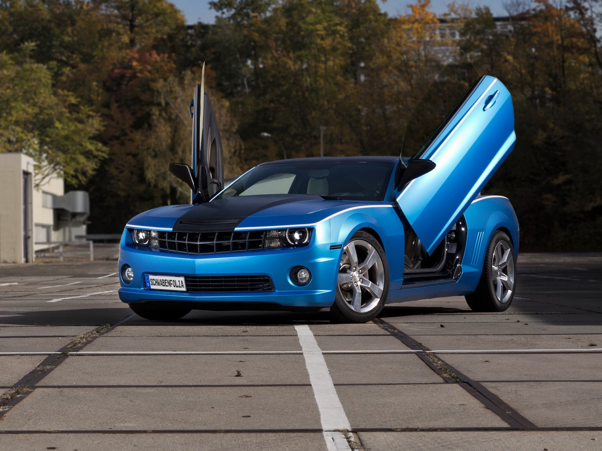 chevrolet camaro ss blue chevrolet tuning open door