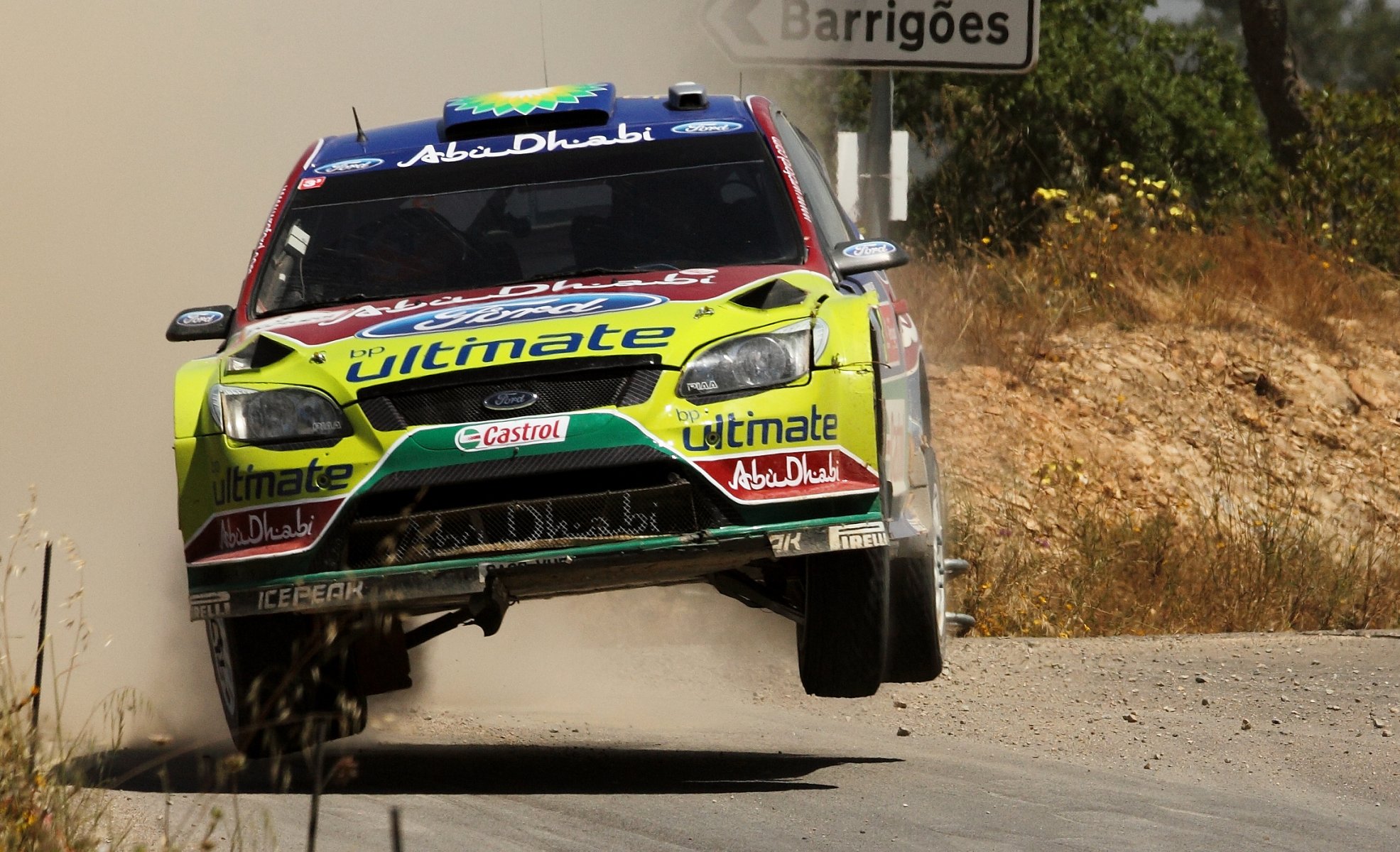 ford enfoque rally rally deporte auto carrera coche frente faro carretera enfoque