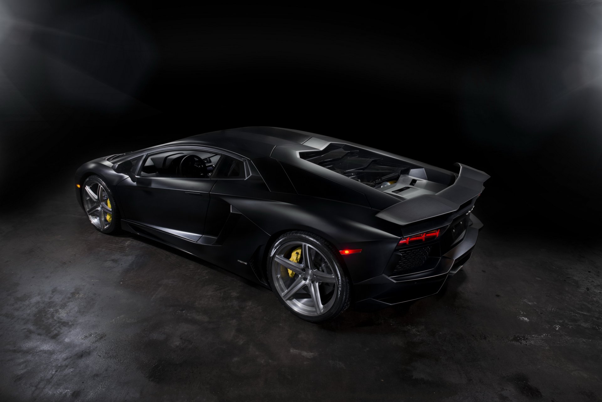 lamborghini aventador lp700-4 black lamborghini aventador matte rear view wheels headlight