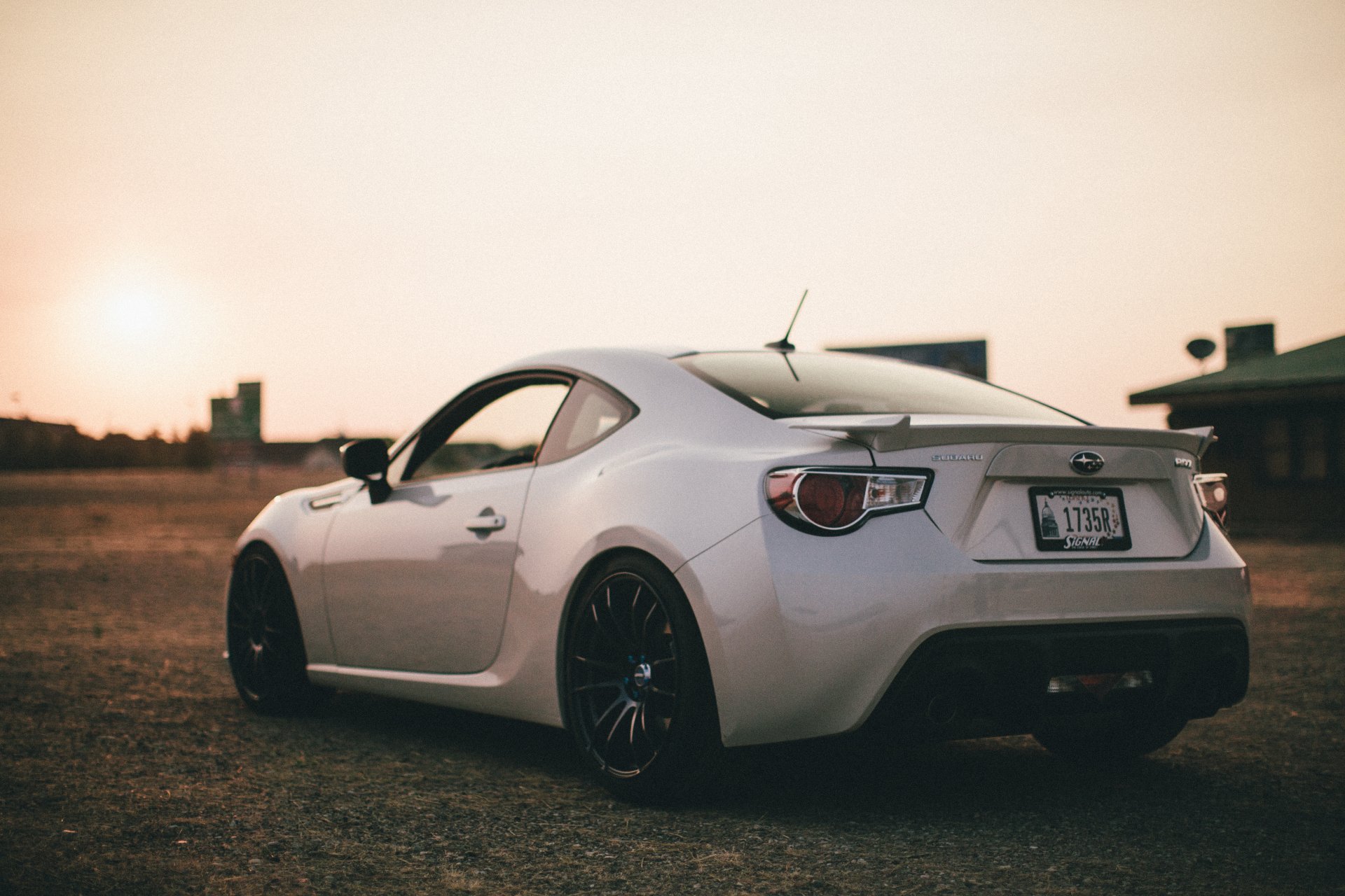 ubaru brz subaru auto car road white