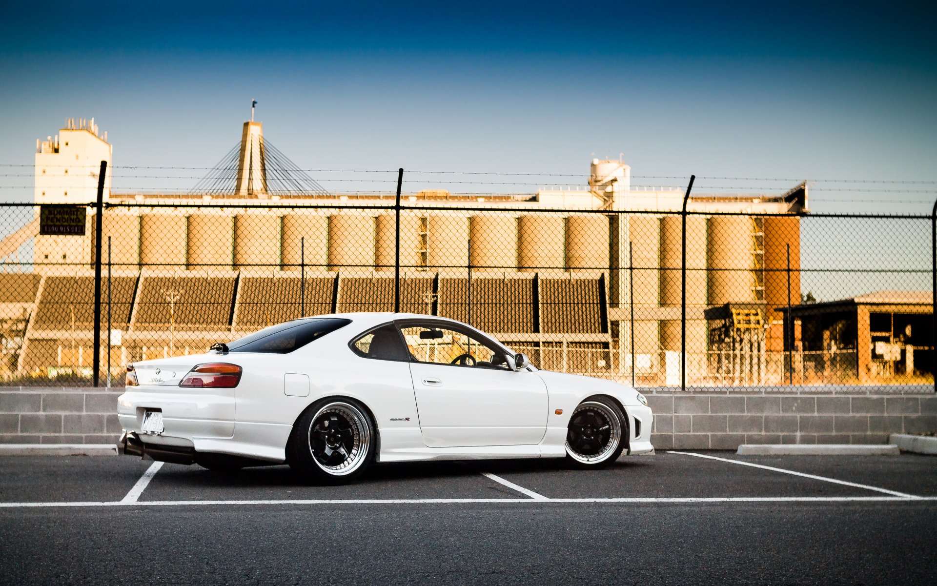 nissan silvia s15 bianco posteriore tuning nissan silvia