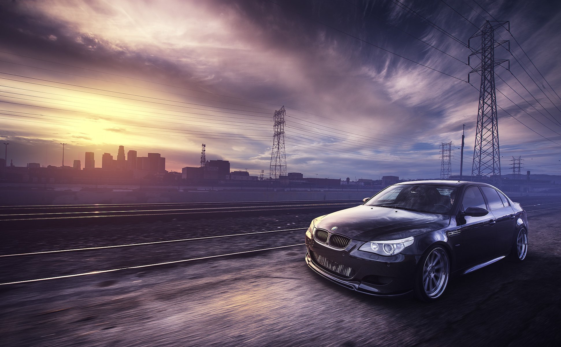 bmw m5 e60 черный передние рельсы лэп