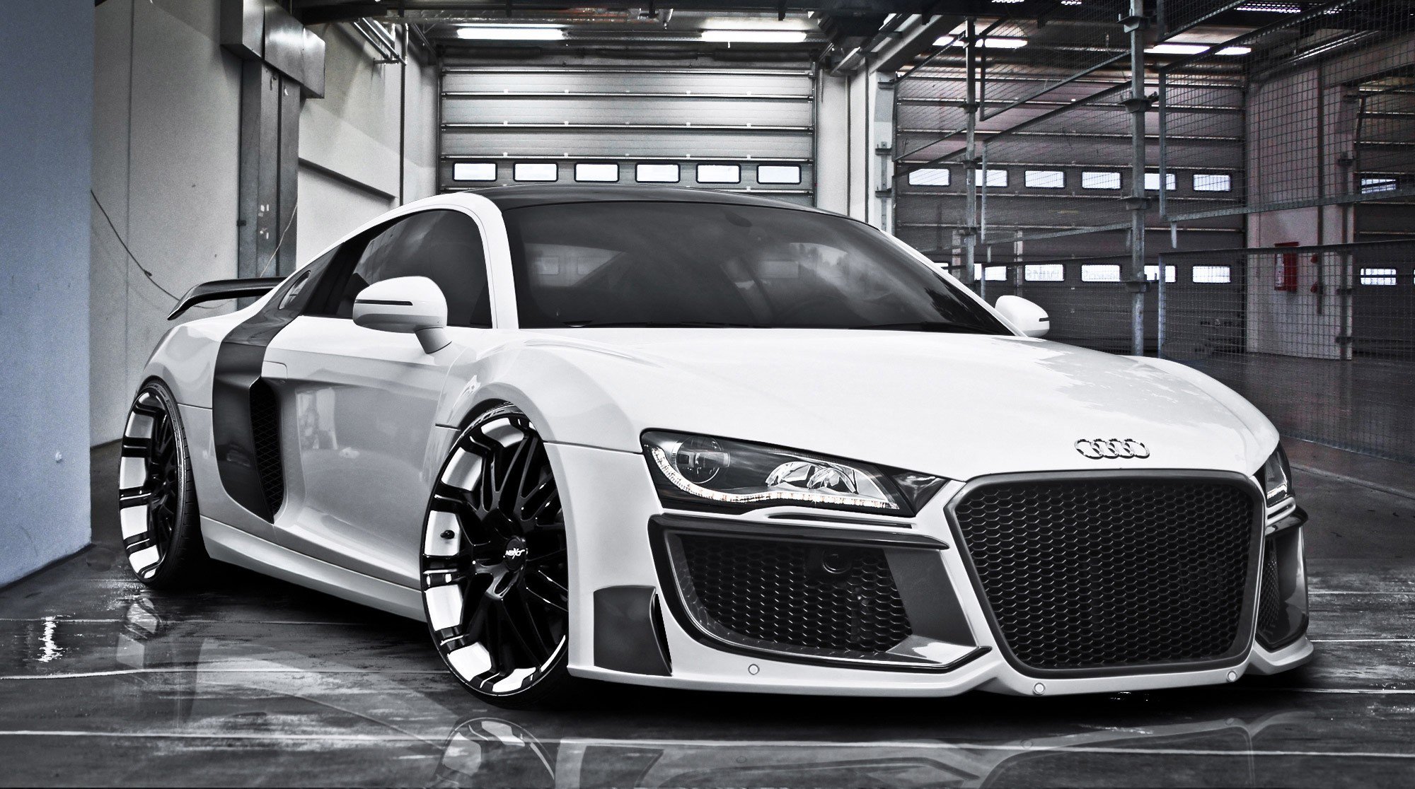 audi r8 tuning-regula großartig weiß vorne bodykit felgen oxigin oxrock r20