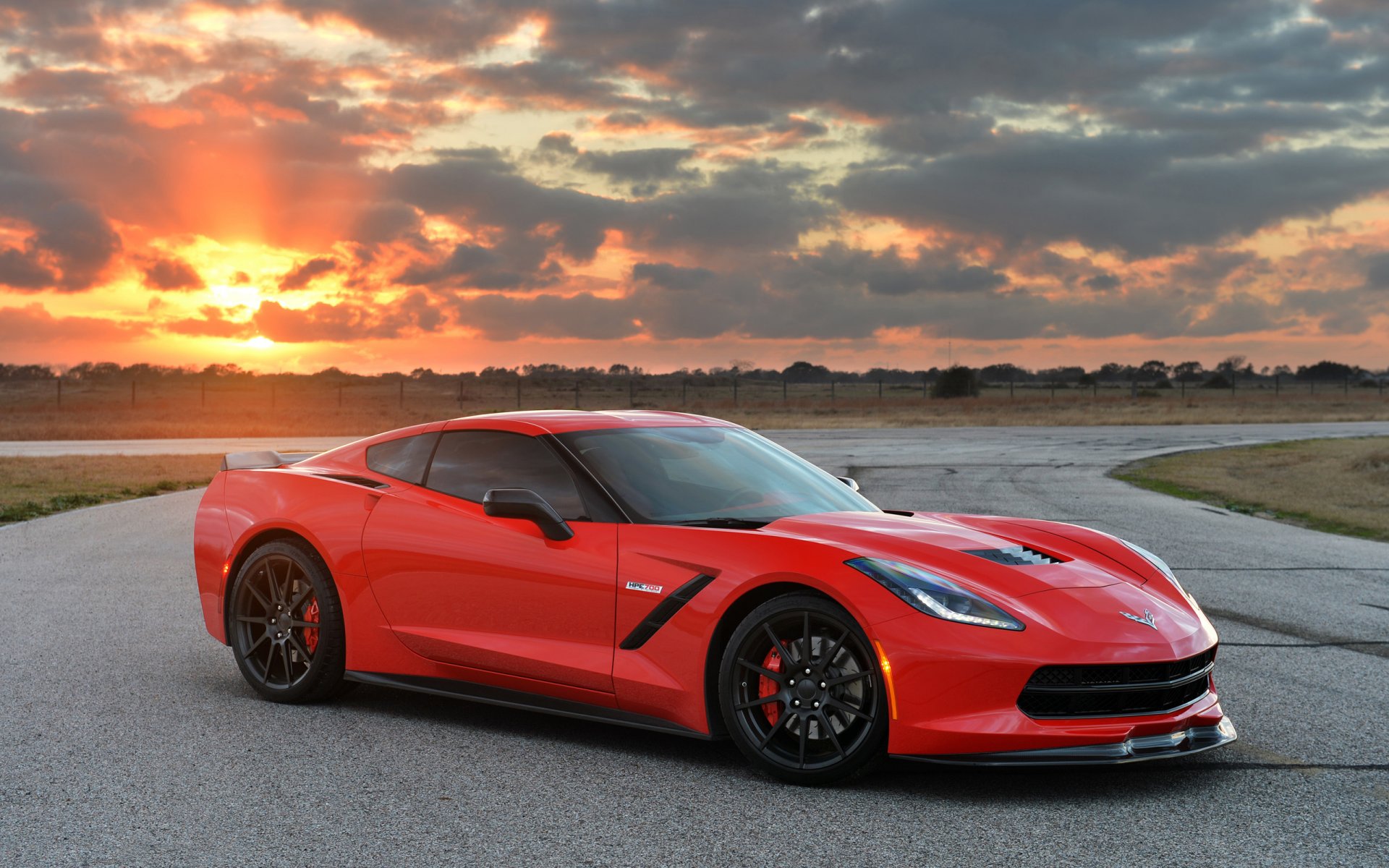 auto chevrolet corvette stingray twin turbo c7 2014 chevrolet auto rosso auto auto sportiva tuning tramonto