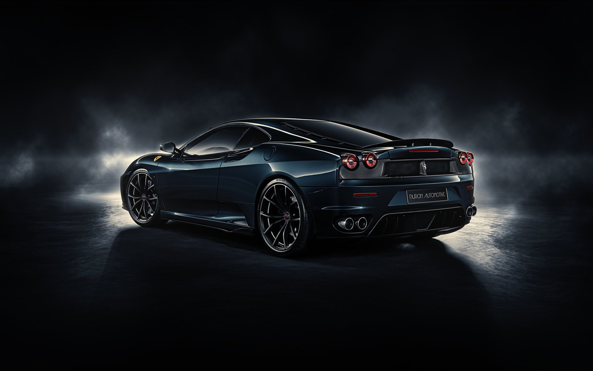 ferrari f430 medianoche negro por durondesign trasero