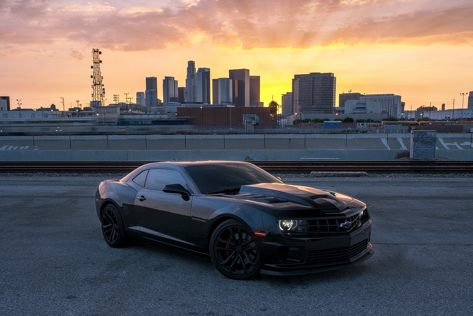 chevrolet camaro ss schwarz chevrolet camaro sonnenuntergang