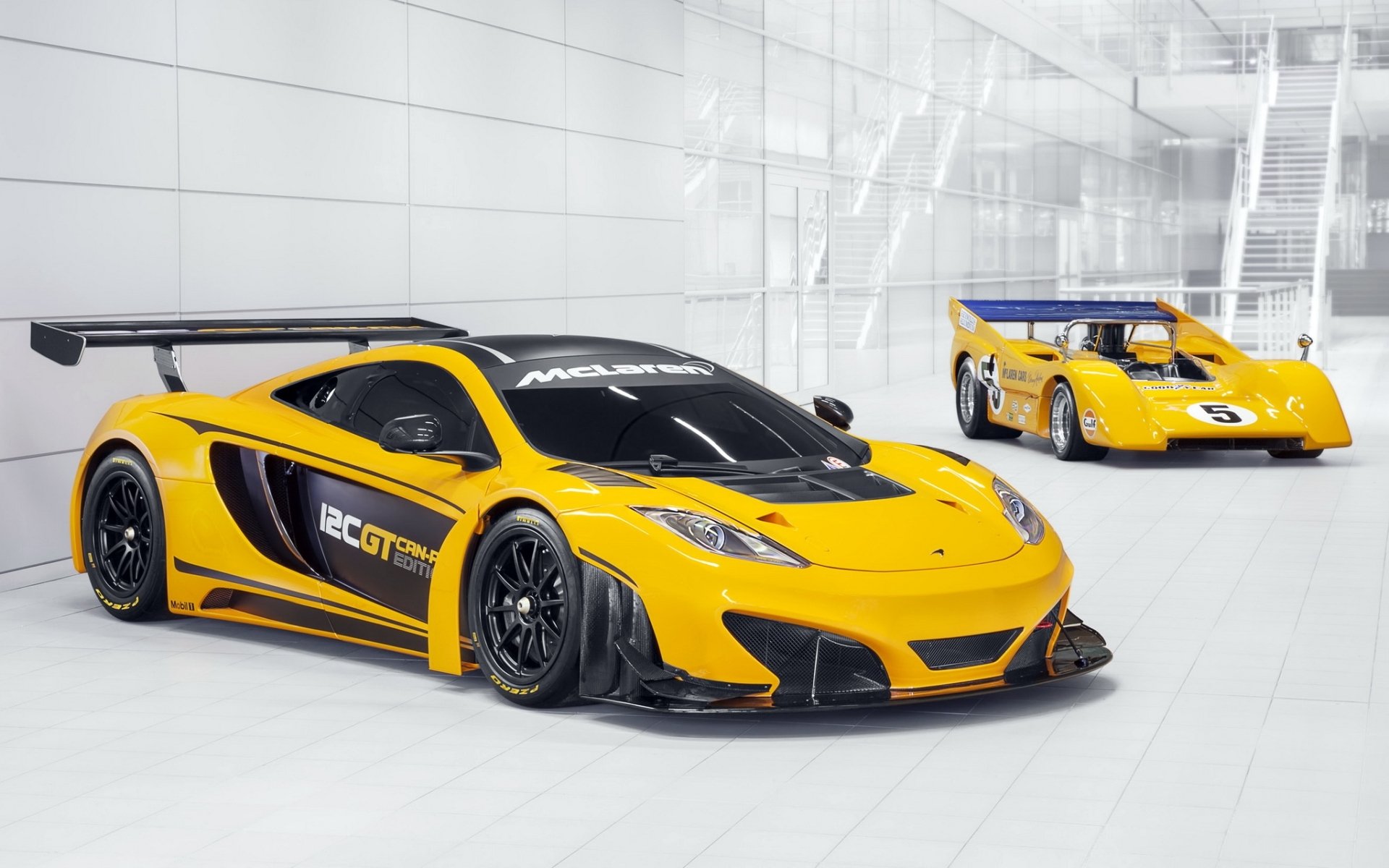 mclaren m8d 12c gt can-am edition mclaren auto da corsa anteriore sfondo