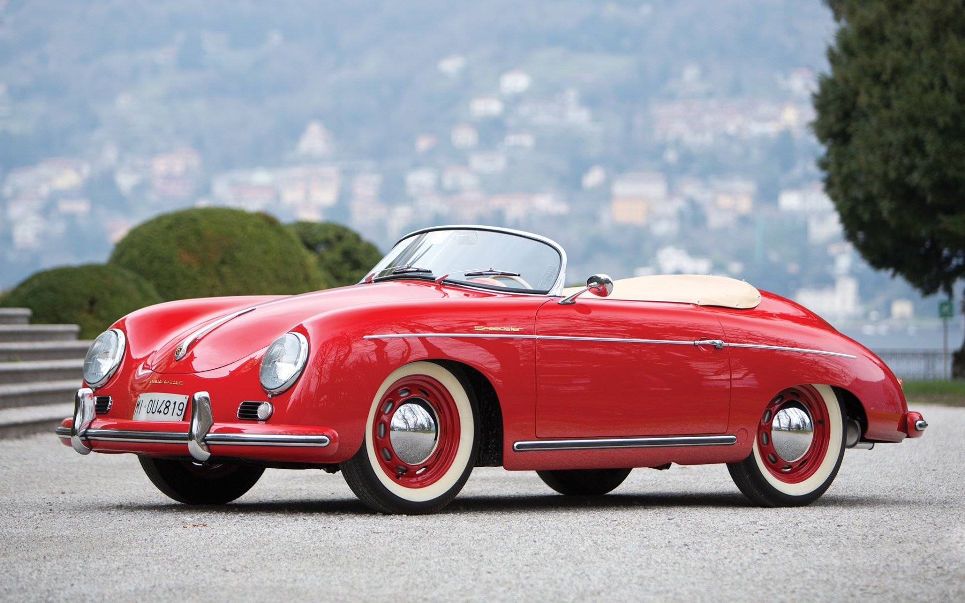 porsche speedster por reuter 1955 porsche speedster clásico frente fondo