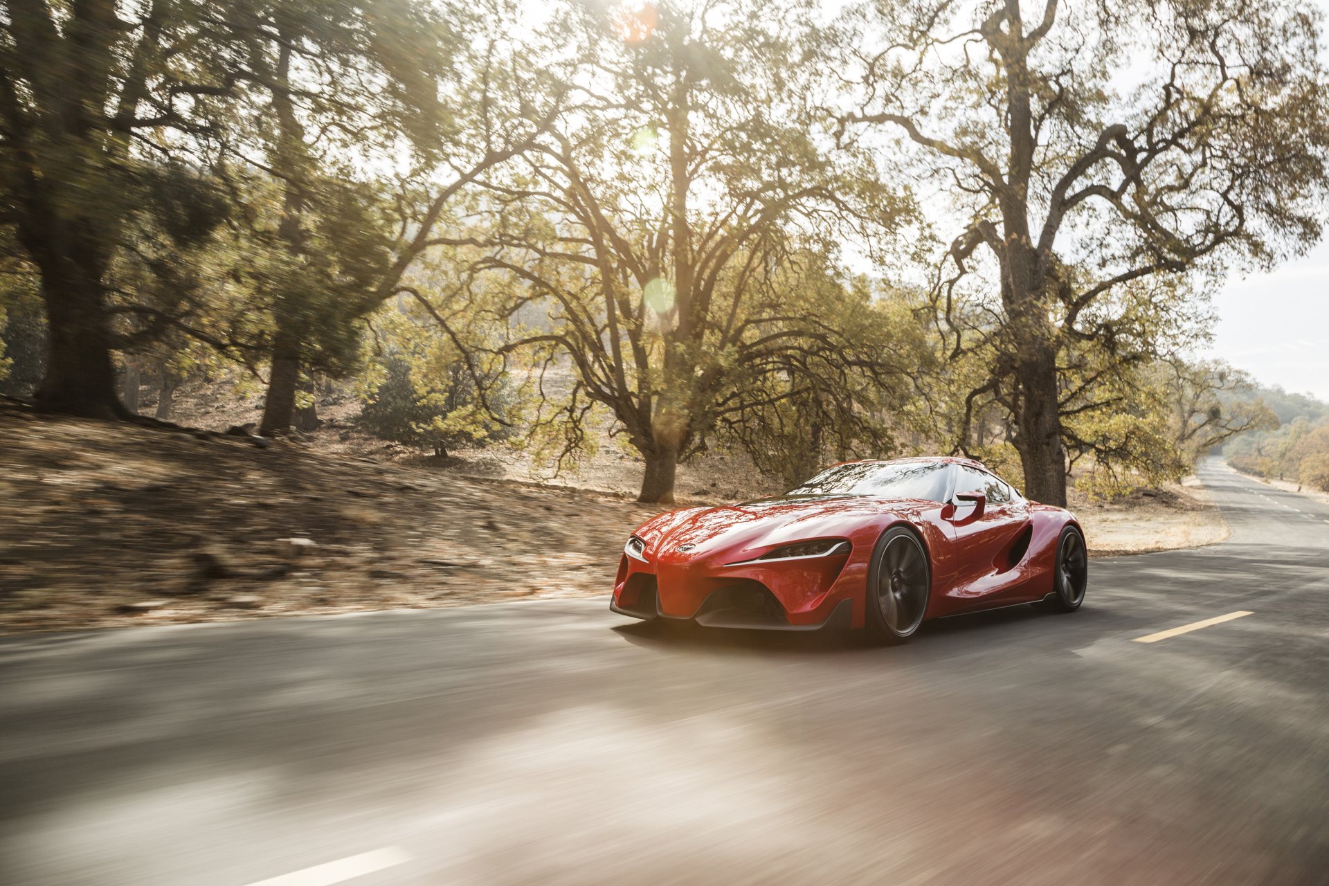 toyota ft-1 concept auto vitesse avant route