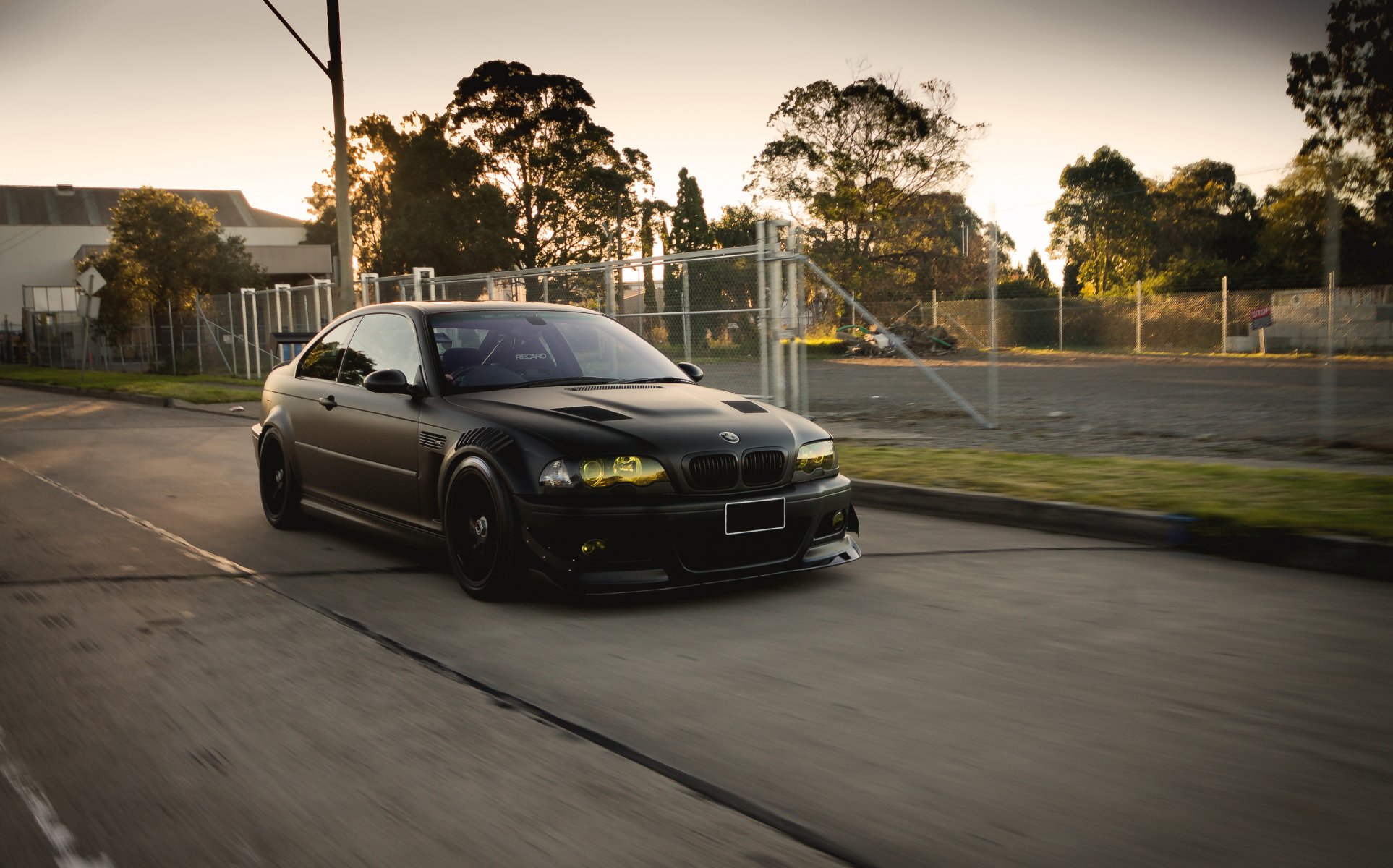 bmw e46 m3 negro bmw tuning carretera