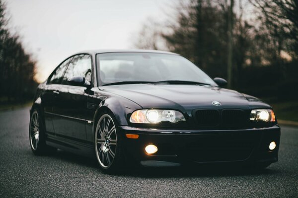 Bmw m3 en carretera