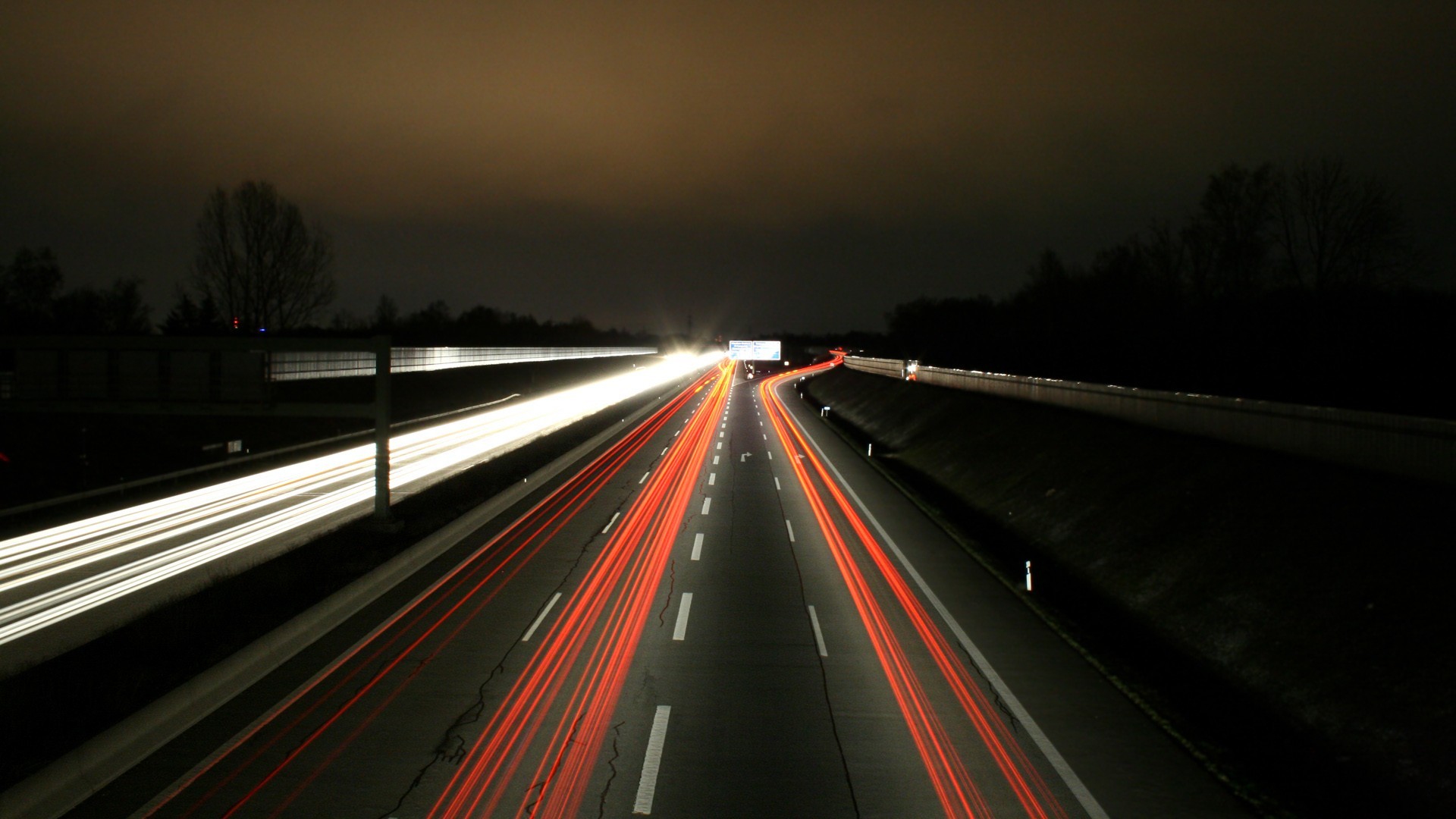 autobahn lichter nacht