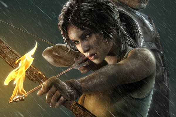 Ilustracja do filmu Lara Croft Tomb Raider 2013