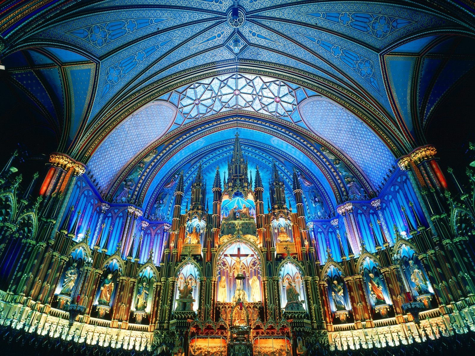 the basilica of notre-dame montreal canada