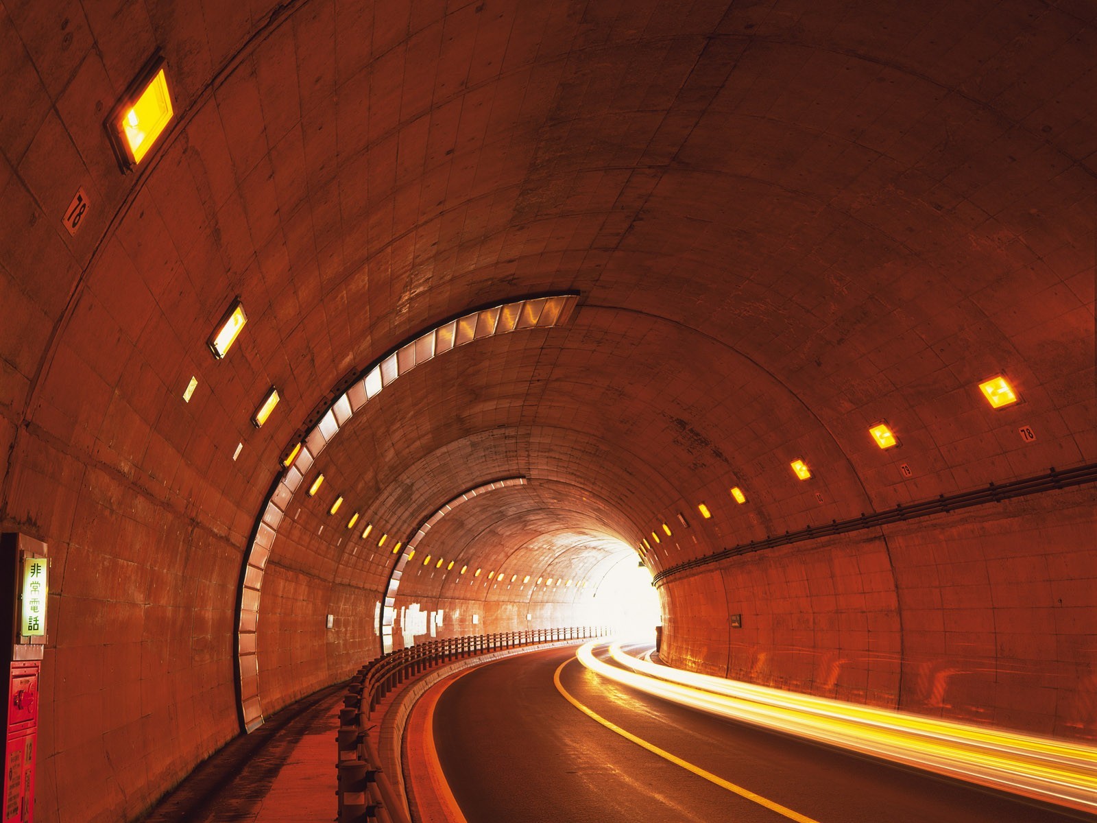 tunnel straße lichter