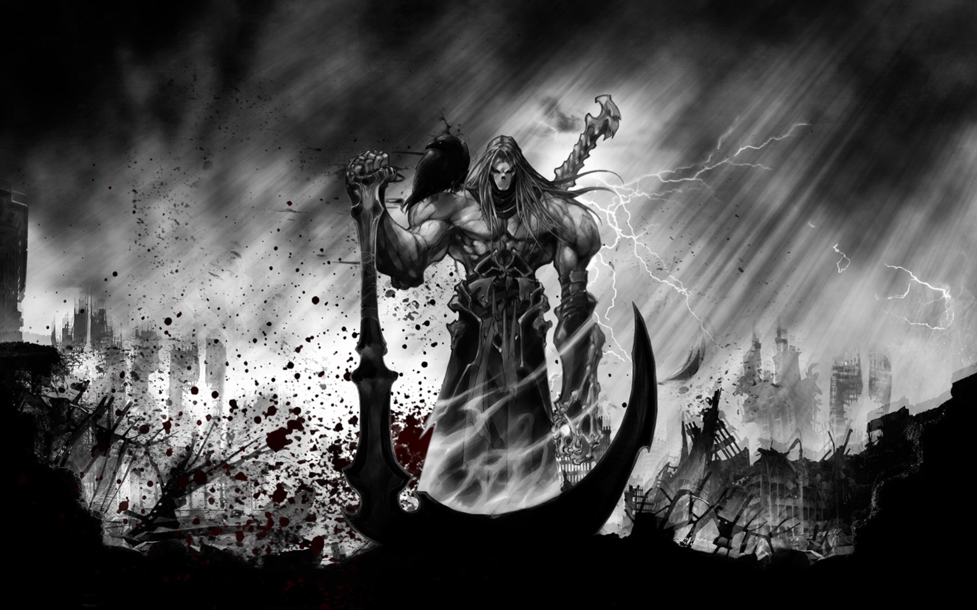 pinturas slasher rpg darksiders apocalipsis muerte