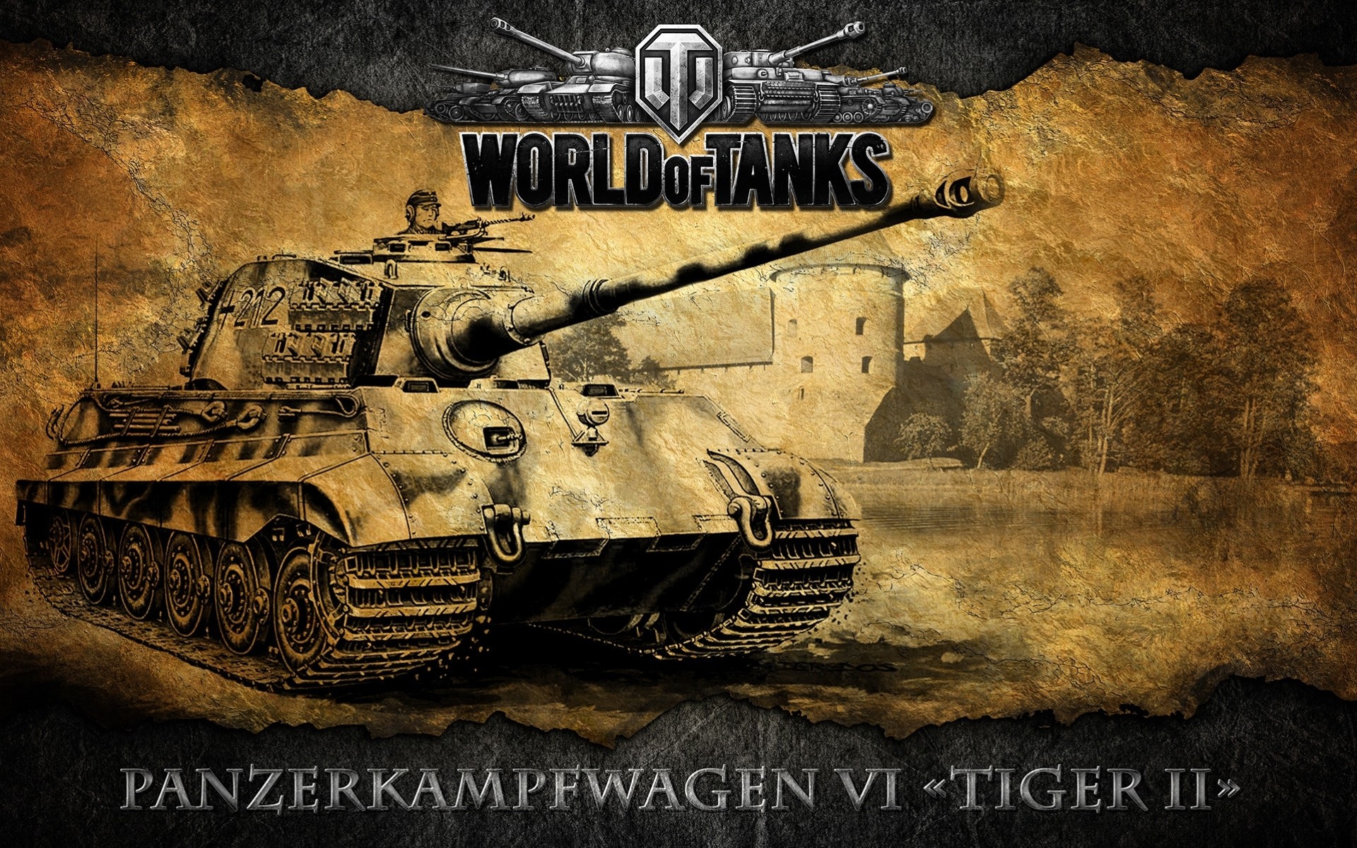 tank tiger 2 welt der panzer wot angriff