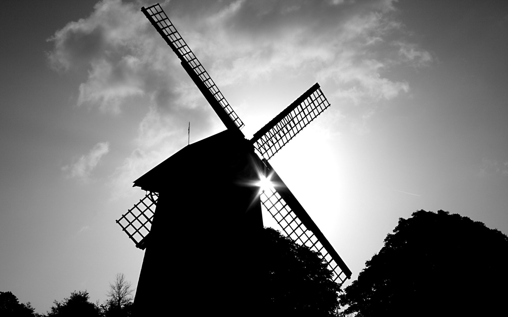 noir et blanc moulin