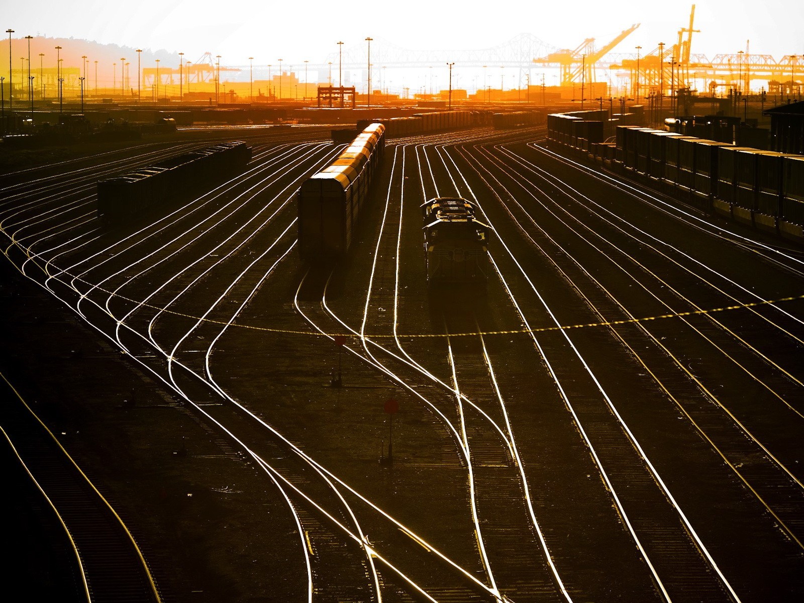 ferrovia treni di smistamento