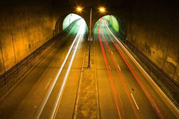 Fascinating two fiery tunnels