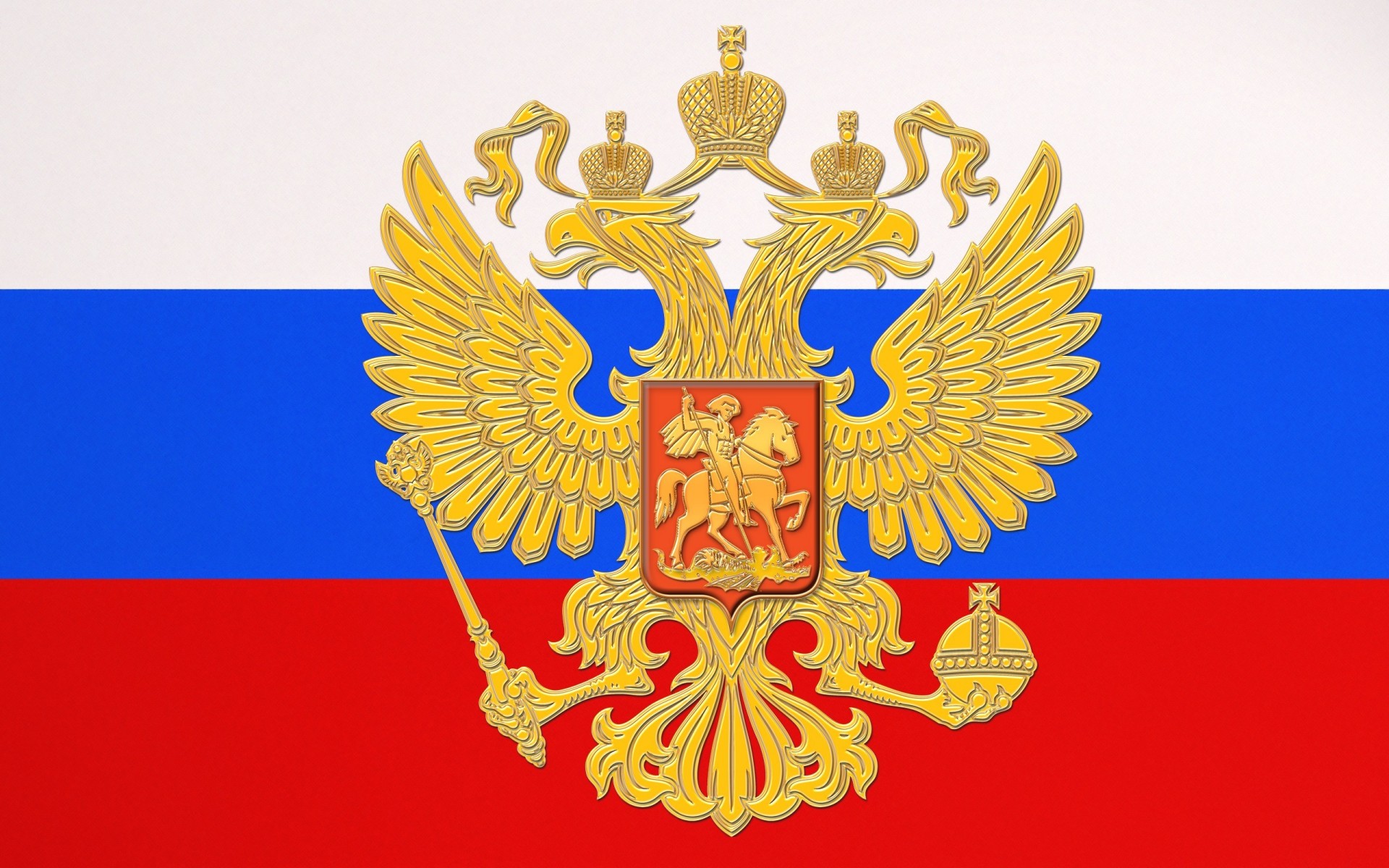 russie drapeau tricolore blason