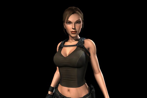 Lara Croft aus dem alten Spiel