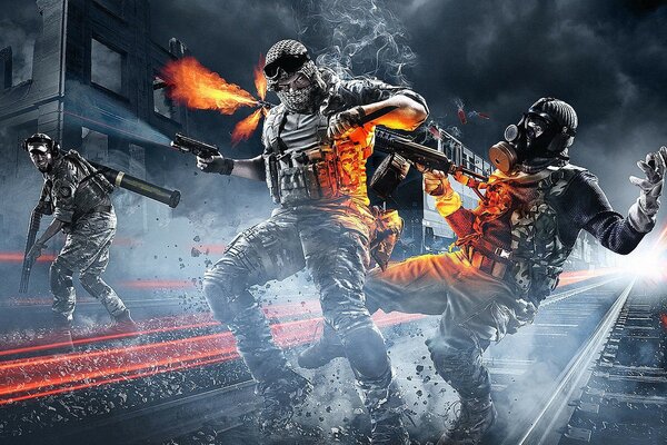 Ein Ausschnitt aus dem Spiel Battlefield 3. Krieger