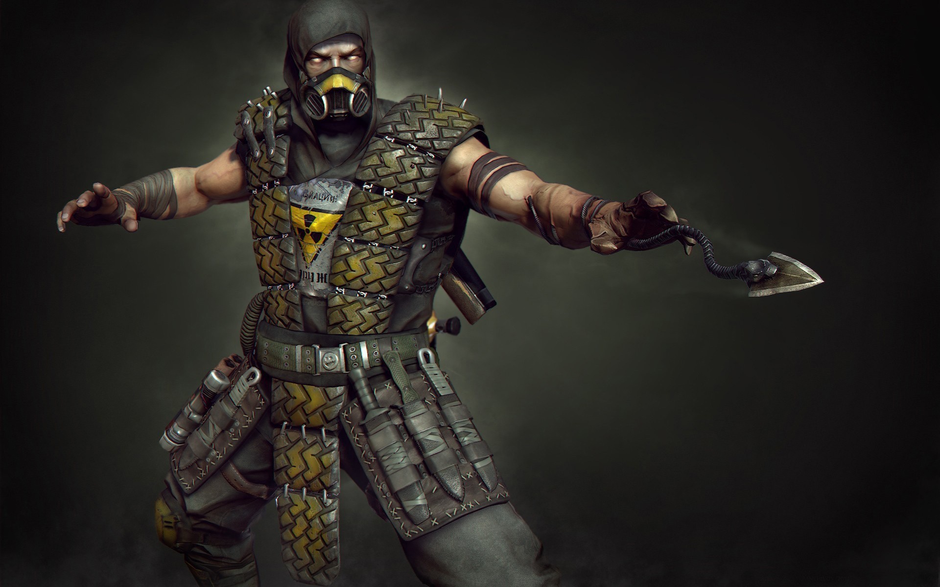 ninja mortal kombat scorpion fight fantasy