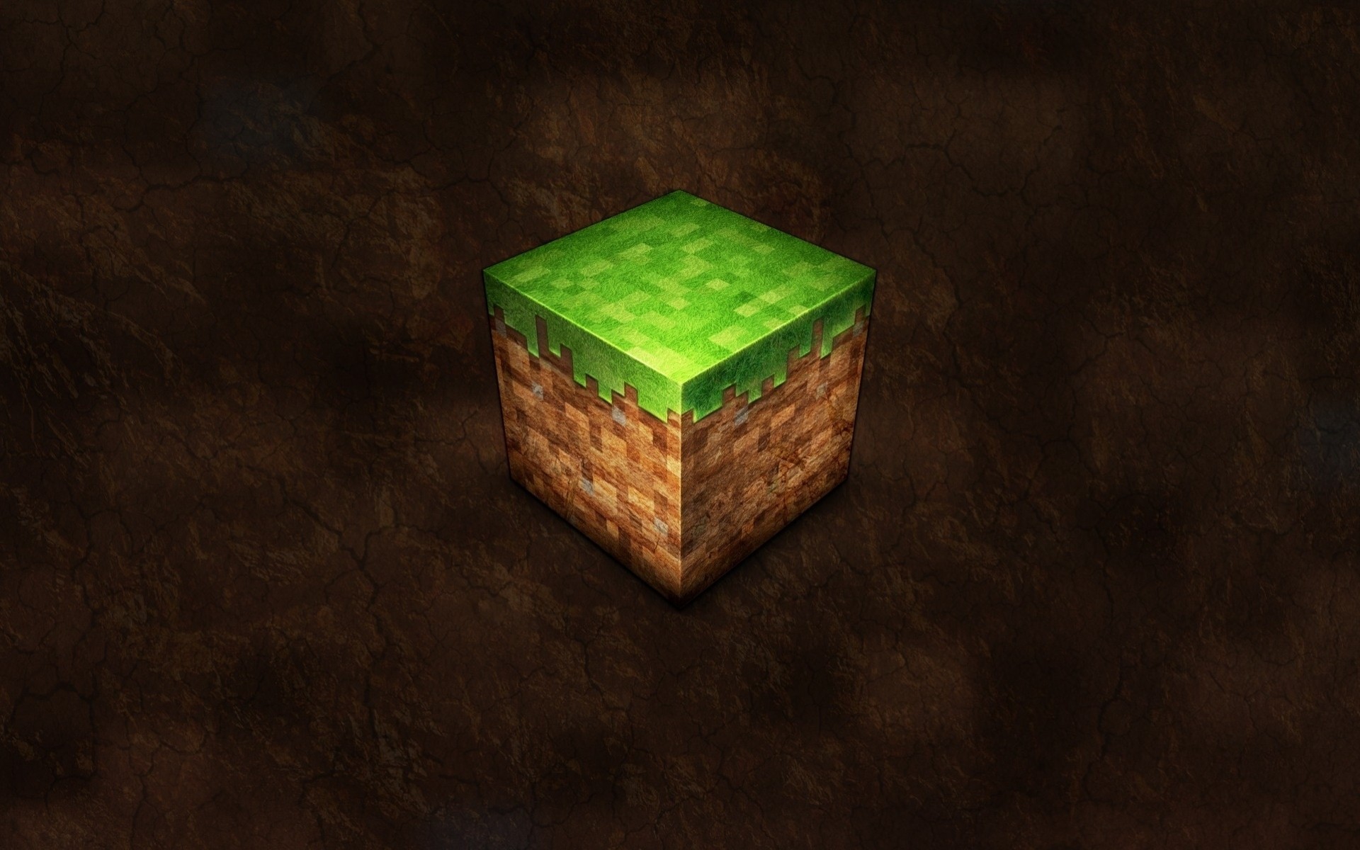 cube terre herbe minecraft