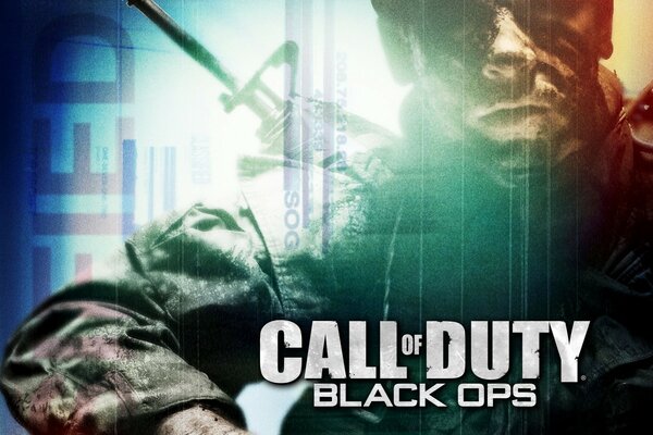 Cartel del divertido juego de disparos call of duty