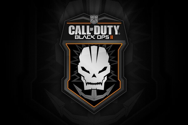 Black ops 2 logo on a black background