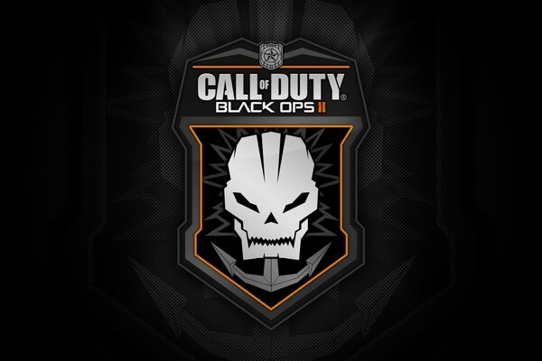 Emblema de black ops 2 sobre fondo negro