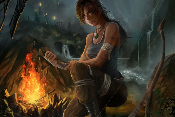 Desktop-Hintergrund Lara croft