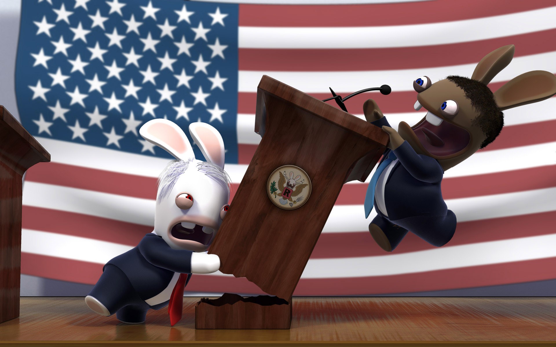 lapin mccain obama président combat drôle