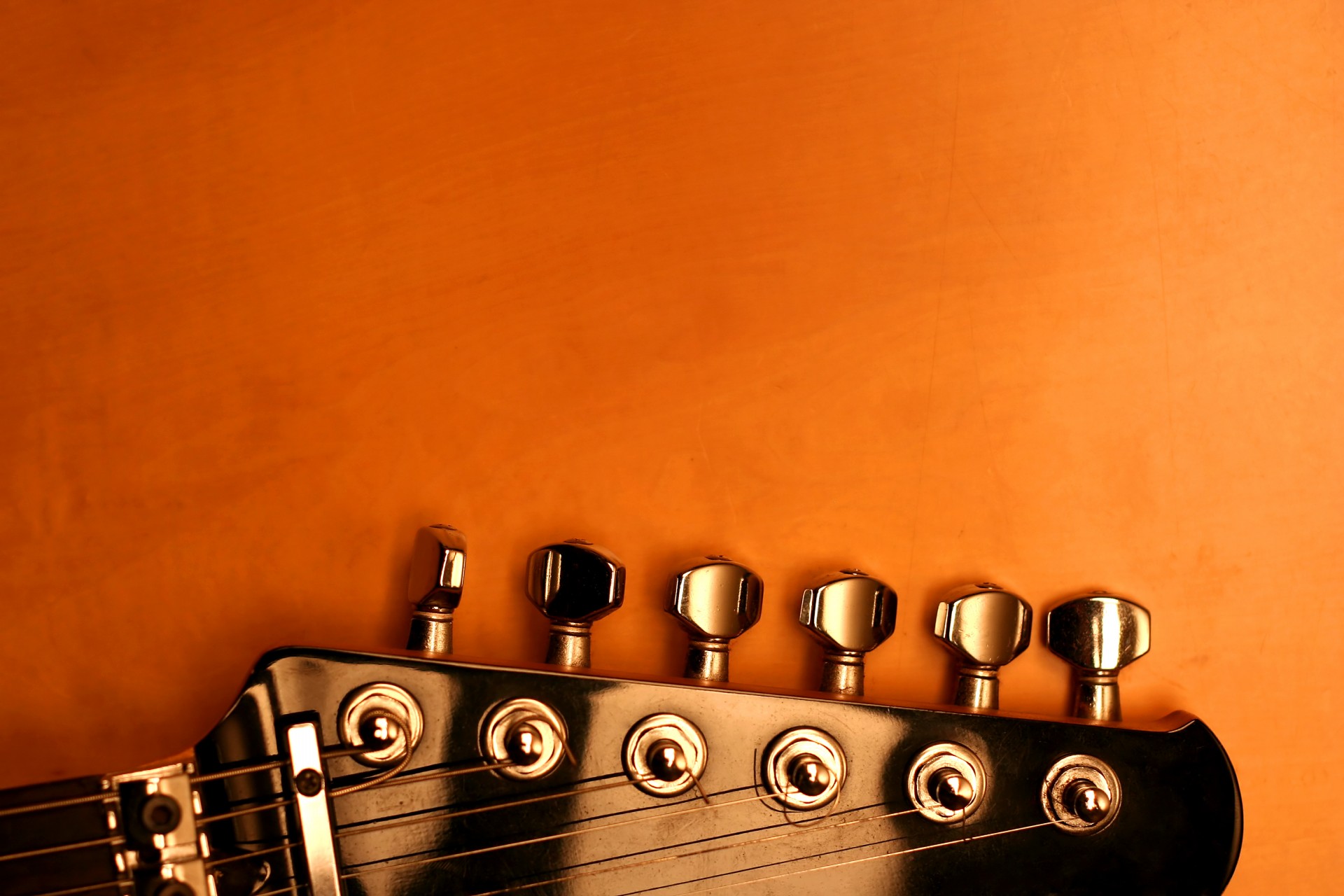 guitarra clavijas de afinación cuerdas