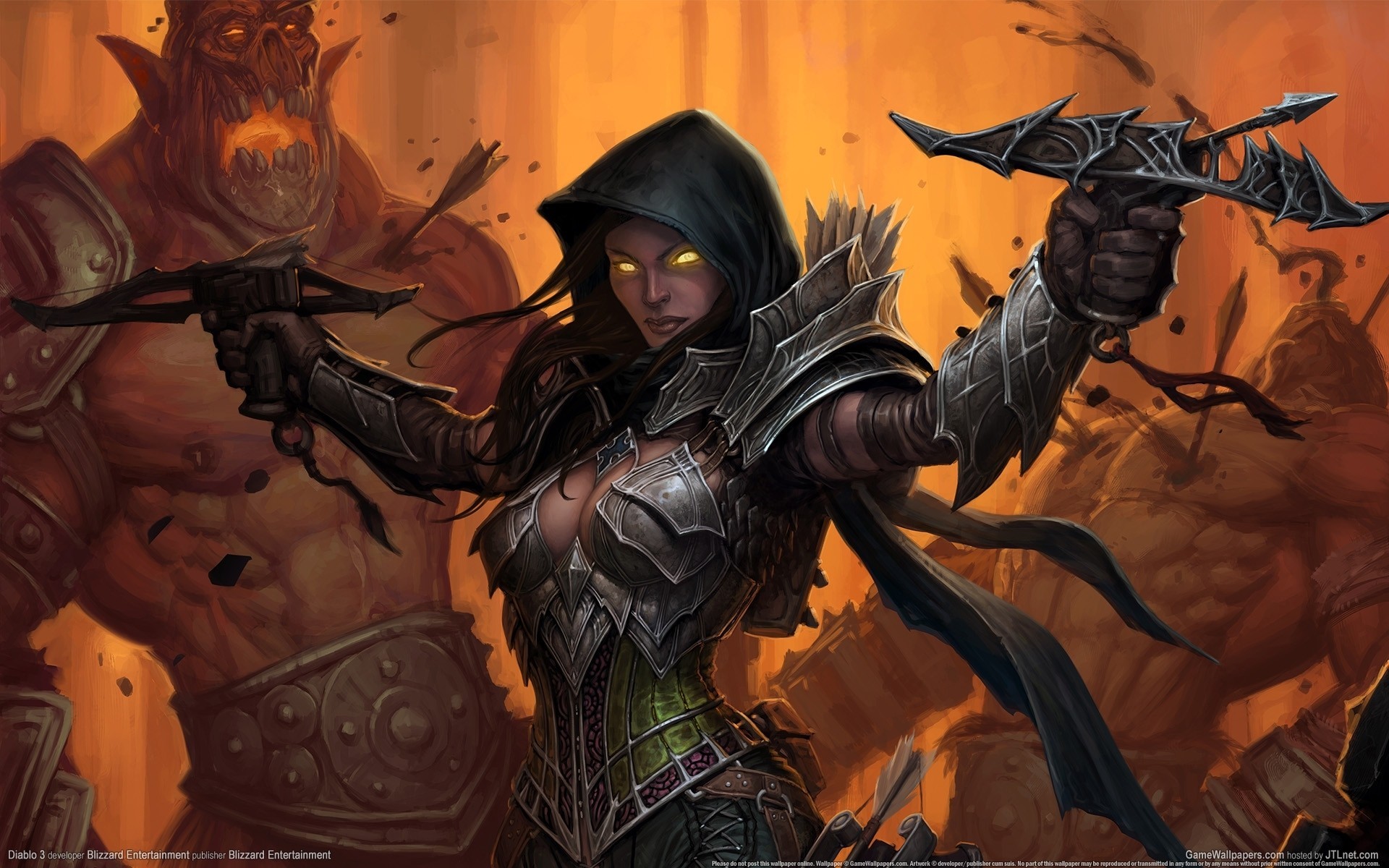 immagini demon hunter rpg scuro fantasia buran diablo