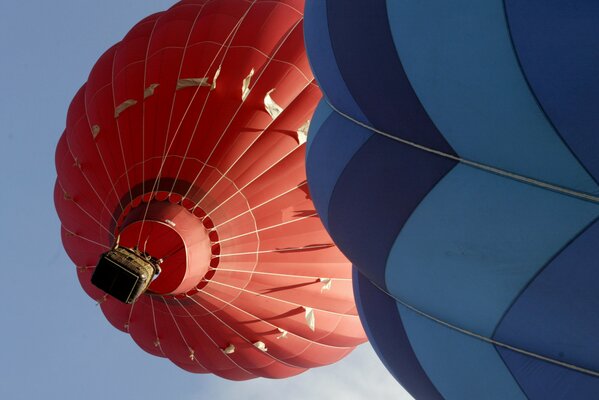 Piękne zdjęcie z lotu balonów