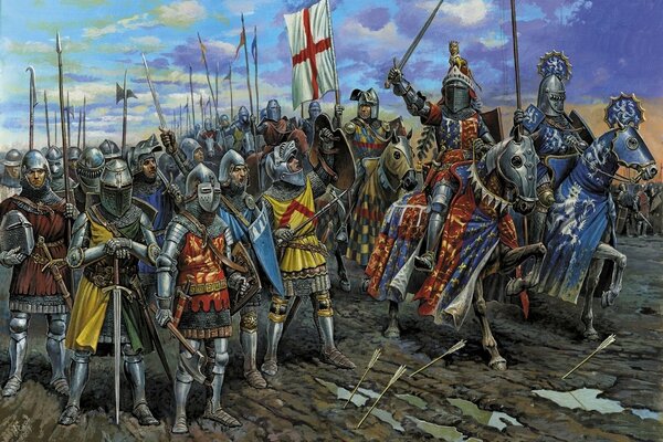 Bataille sanglante dans le monde médiéval antique