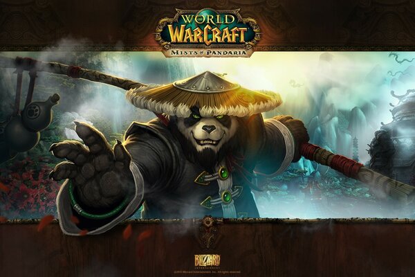 Cover of the Mmorpg warcraft game with Kung Fu panda
