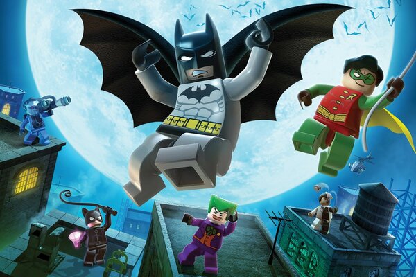 Jouets Lego comme les héros de Batman