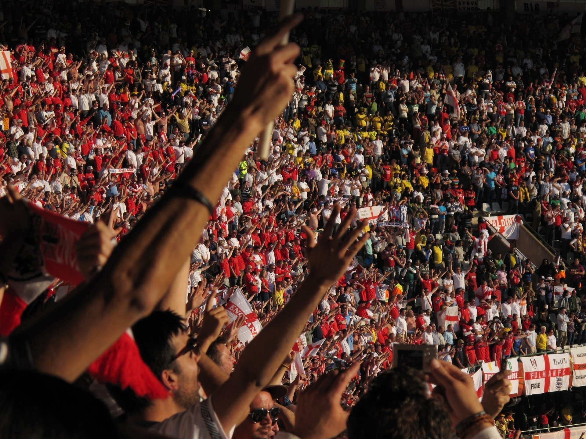 england football fans kibice na stadionie england england fan