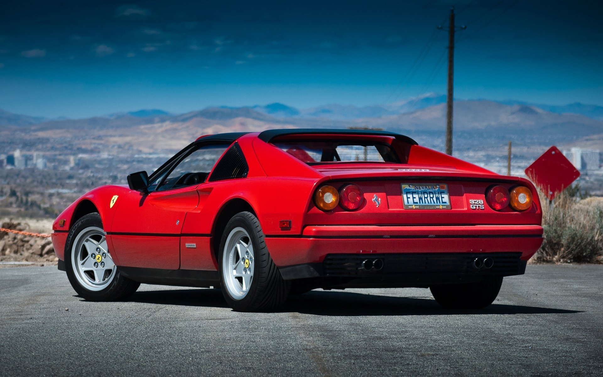 ferrari gts 1985 ferrari rückansicht