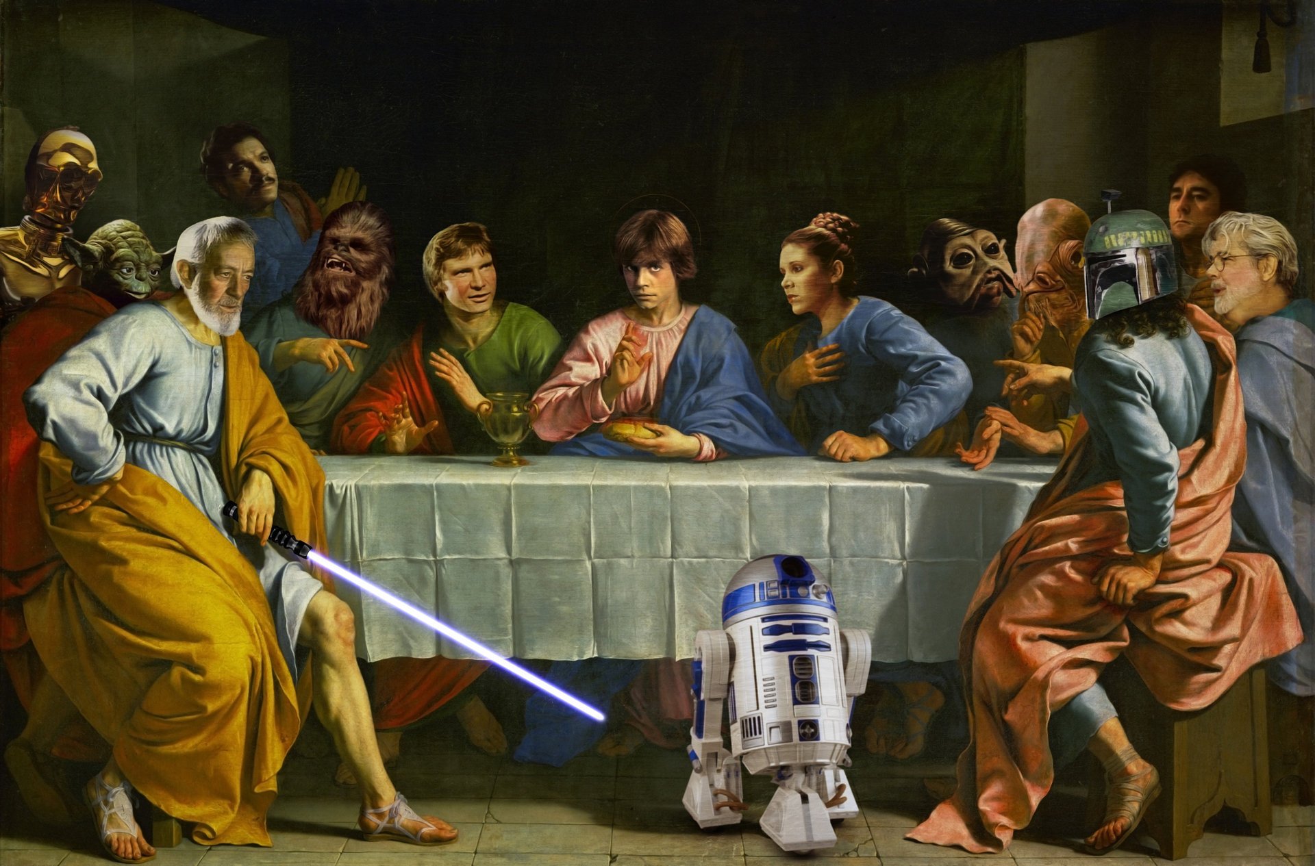 the last supper star wars star wars funny heroe