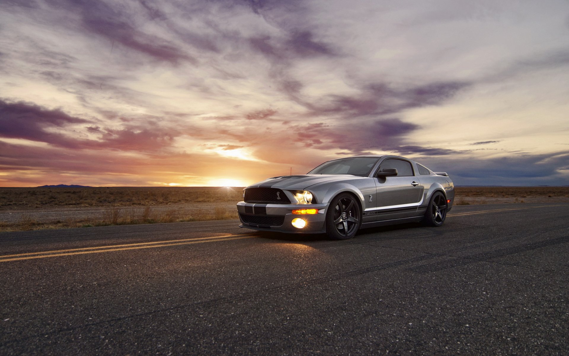 ford mustang muscle car ford auto sonnenuntergang mustang