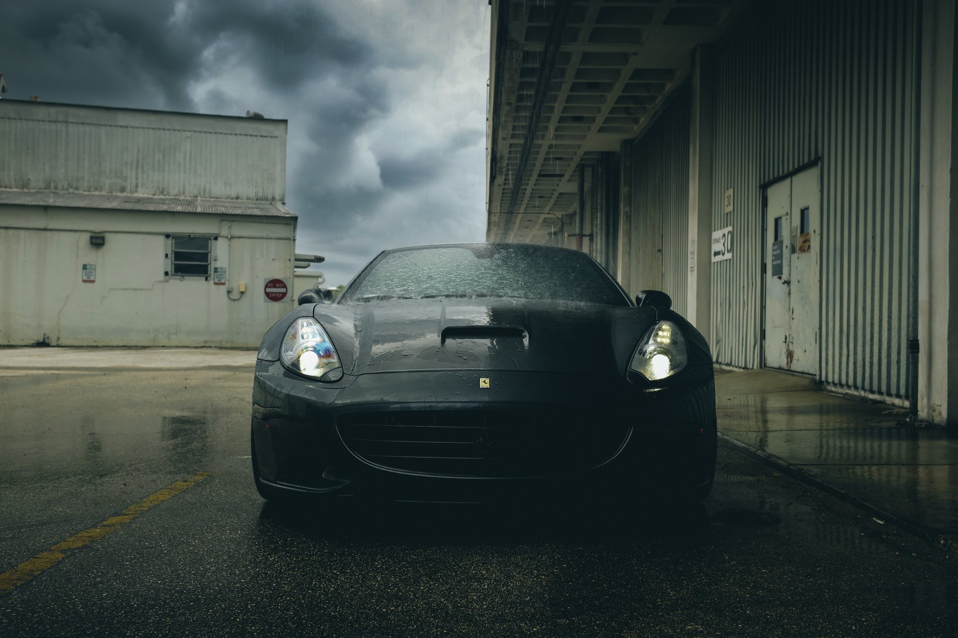 ferrari california superdeportivo negro